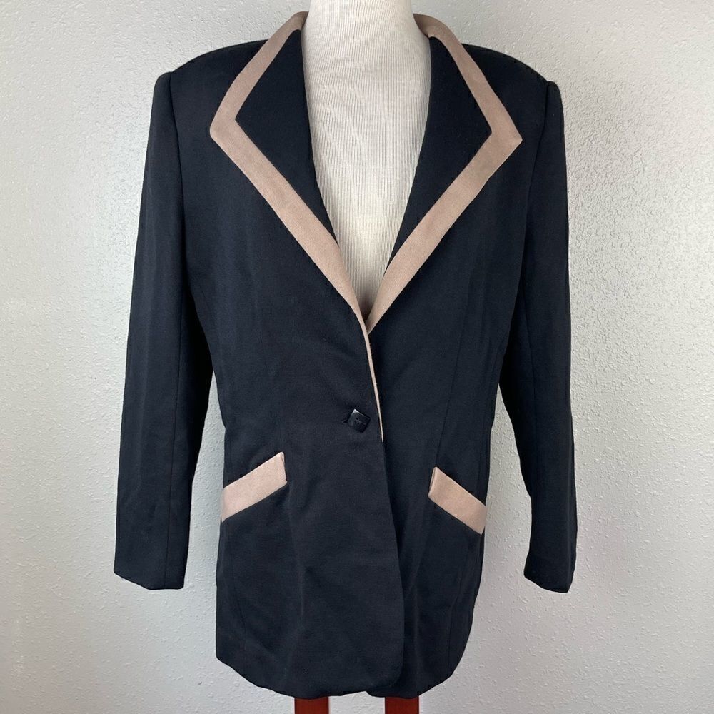 Vintage Jo Hardin Matching Jacket and Cropped Pants Size M EUC